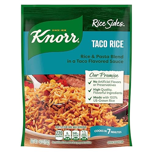 Knorr Rice Sides Taco Rice For a Tasty Rice Side Dish 5.4 oz