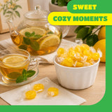 Lemon Drops Hard Candy - 1 Pound Pack - Lemon Candy Individually Wrapped - Dye Free Candies for Office Bowls, Reception Desks, Buffets, and Everyday