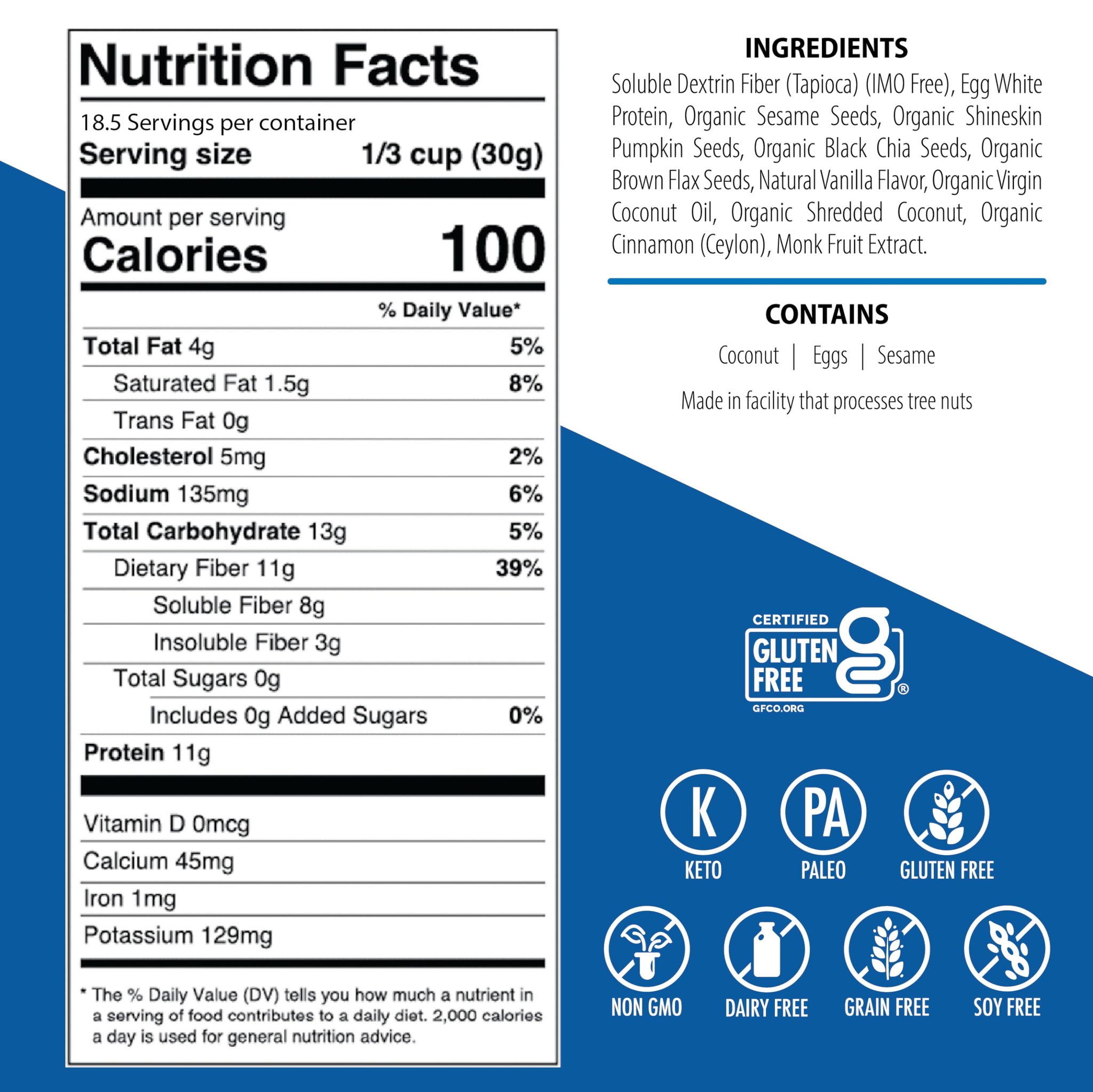 Julian Bakery® ProGranola® Cereal | Vanilla Cinnamon | 12g Protein | Paleo | 2 Net Carbs | Gluten-Free | Grain-Free | 3 Pack