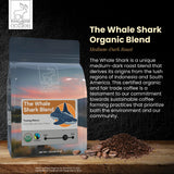 Diving Moose Coffee - The Whale Shark Blend USDA Organic Medium Dark Roast (16oz / 1 LB) - Chocolate Berries Specialty Grade Small-Batch Roasted