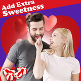 Soft Peppermint Candy Balls, 200 Pieces of Classic Christmas Candy Bulk, Stocking Stuffer, Individually Wrapped Red and White Striped Peppermint Puffs