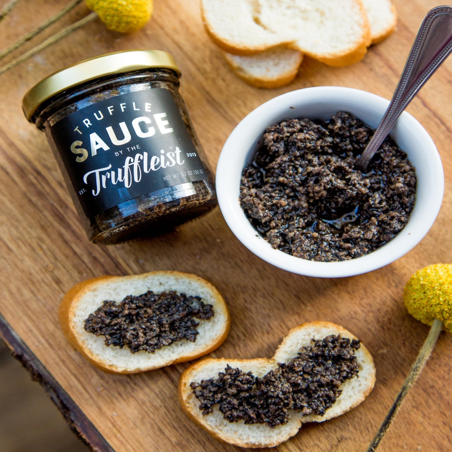 The Truffleist Truffle Sauce - Gourmet Black Truffle Tapenade with Mushrooms & Olives - 3.2 oz