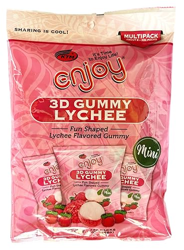 Enjoy Hawaii 3D Fun Shaped Mini Lychee Gummy Multipack