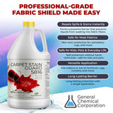 General Chemical Stain Shield Spray - Safe Fabric Protector Spritz and Stain Guard 5816 for Upholstery, Carpets, Rugs, Drapes & More - Impermeable