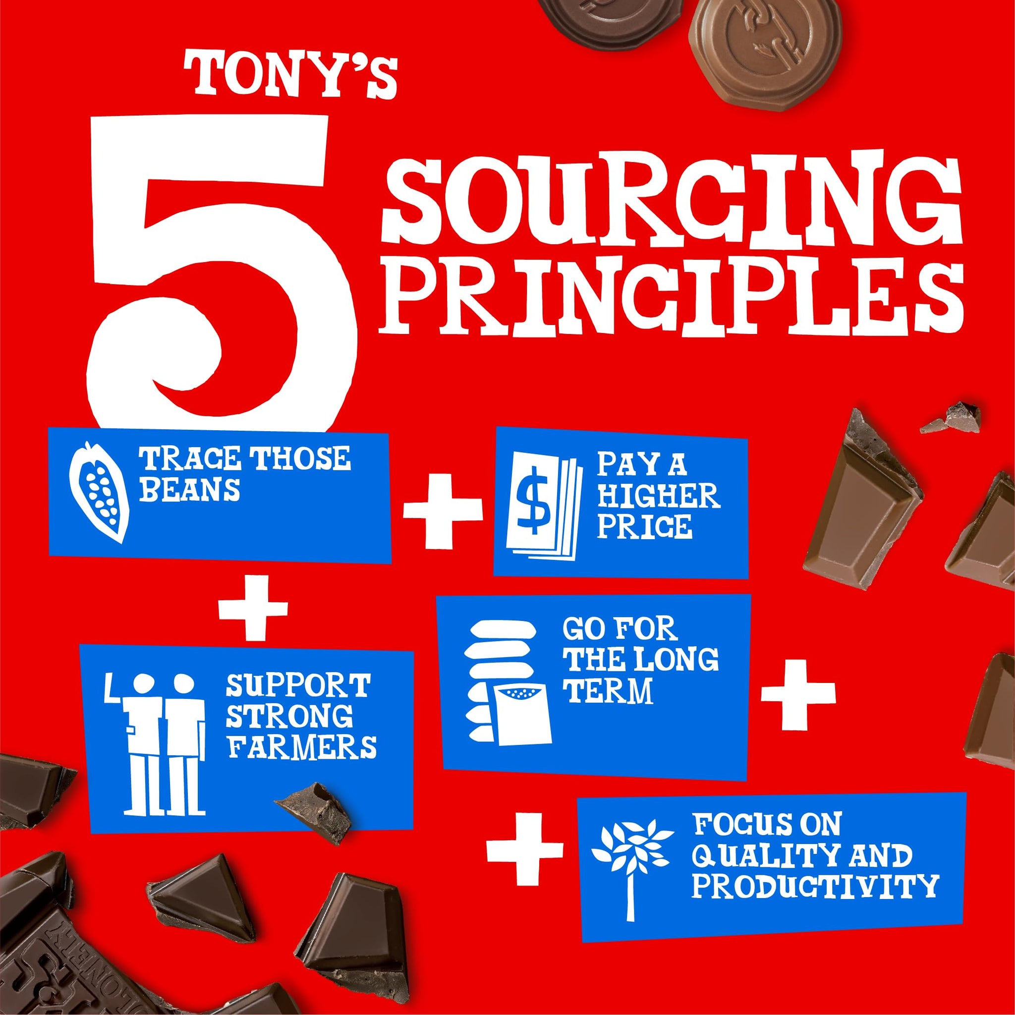 Tony’s Chocolonely Assorted Chocolate Candy Pieces, Belgian Milk & Dark Chocolate, Caramel Sea Salt, Almond Sea Salt, Honey Almond Nougat, Pretzel