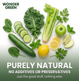 Wonder Green 100% Organic Clean Green Cold Pressed Juice, 8.45 oz (6 Pack) | Kale & Vegetable Juice Blend, All Natural, No Additives or Preservatives