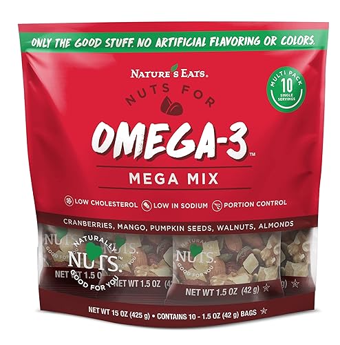 Nature's Eats Omega 3, Mega Mix Snack Pack, 15 Oz