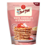 Bob’s Red Mill White Chocolate & Strawberry Pancake/Waffle Mix, 20 Ounce (Pack of 1) - Just Add Water, Makes 32-40 Pancakes per Bag