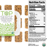 Top Seedz Deluxe Organic Gluten Free Vegan Crackers and Roasted Seeds Bundle | 1 Pouch of Maple Magic Roasted Seeds | 3 Packs of Sea Salt Crackers | 2