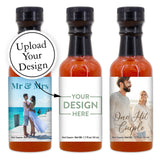 Hot Sauce Wedding Favors, Hot Sauce Labels, Hot Sauce Favor, Custom Hot Sauce, Custom Hot Sauce Bottle - 1.7oz (Set of 12)