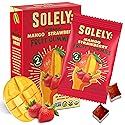 SOLELY - Organic Mango & Strawberry Whole Fruit Gummies (Pack of 1 Box, 5 Bags per Box) - Real Fresh Fruit - Healthy Snacks for Adults & Kids - Non