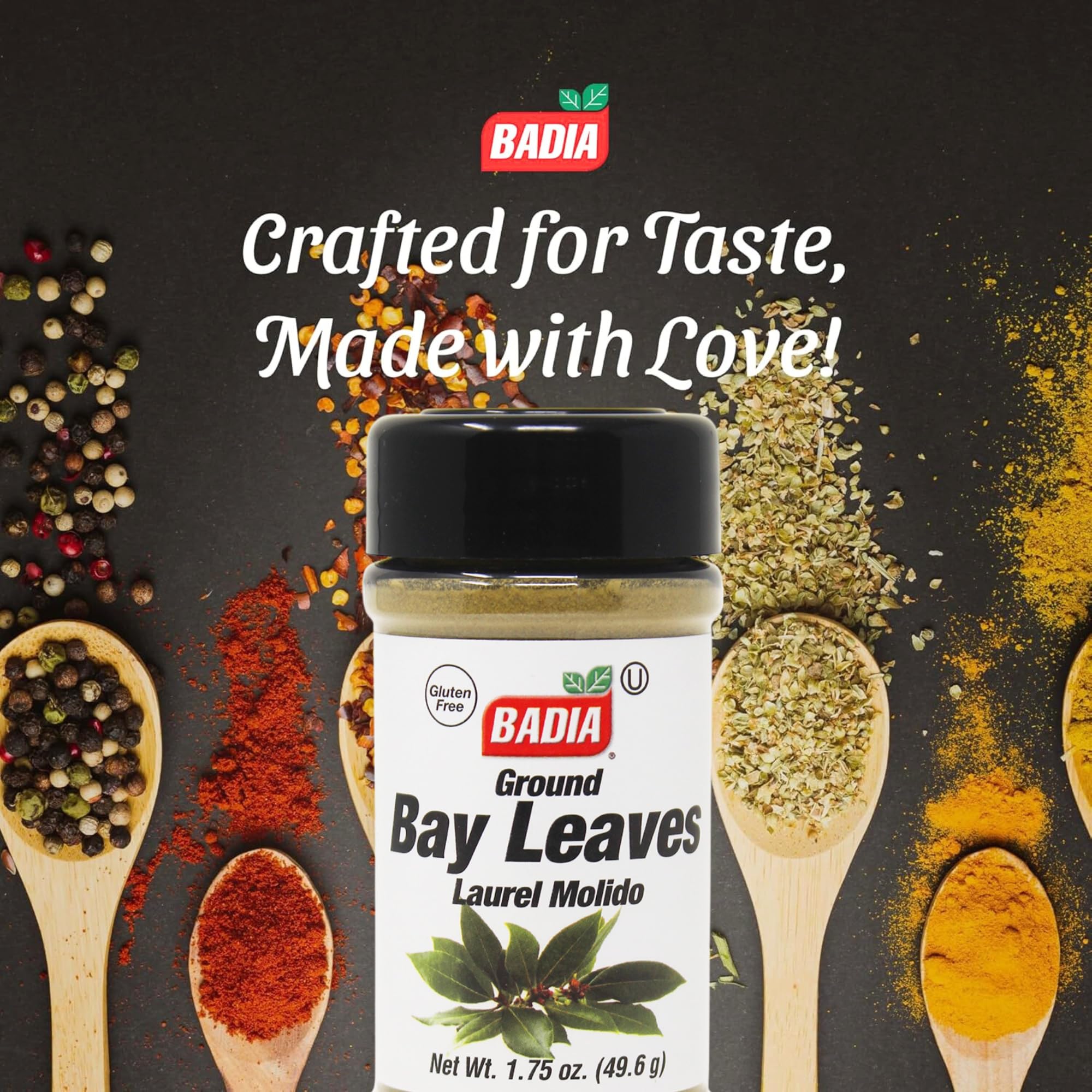 Badia Ground Bay Leaves, 1.75 oz - Aromatic Ground Herb for Soups, Stews, and Marinades