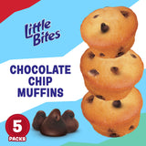 Little Bites Chocolatey Chip Muffins, 5 individual packs, (1.5 oz each), Made with Real Chocolate Chip Mini Muffins, 7.5 oz Multipack