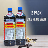 Danncy Vanilla Dark 33.8 fl oz (1L) 2 Pack Authentic Mexican Vanilla Extract