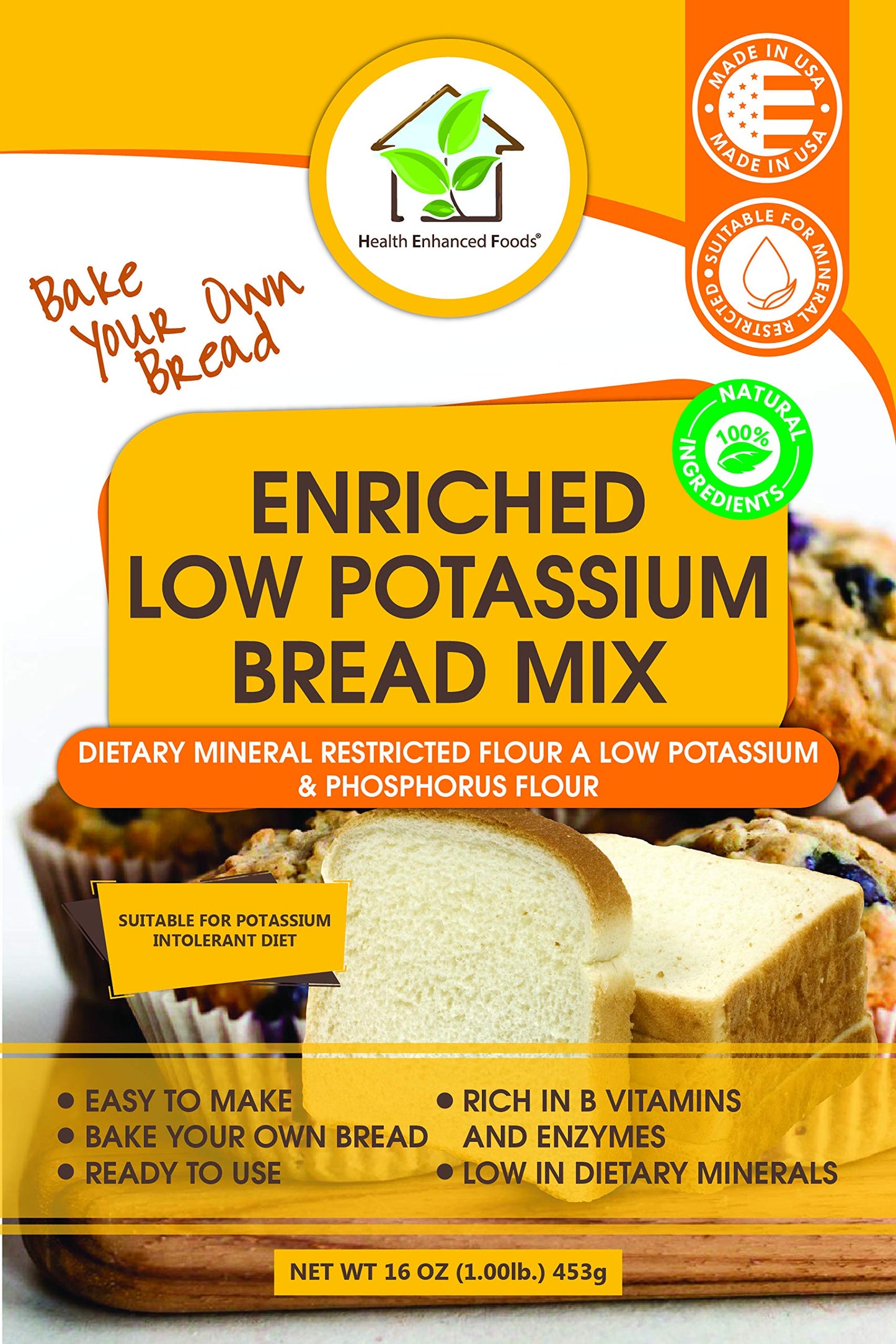 Enriched Low Potassium Bread Mix