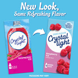 Crystal Light Drink Mix, 12 Packets, for Convenient On-the-Go Flavorful Hydration, Artificially Flavored Raspberry Ice, Zero Sugar, . 6 oz each
