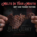 Meat Artisan Beef Jerky - Australian Wagyu Steakhouse - High Protein Snack - Gluten Free No MSG - Premium Gourmet Natural 3oz (85g)
