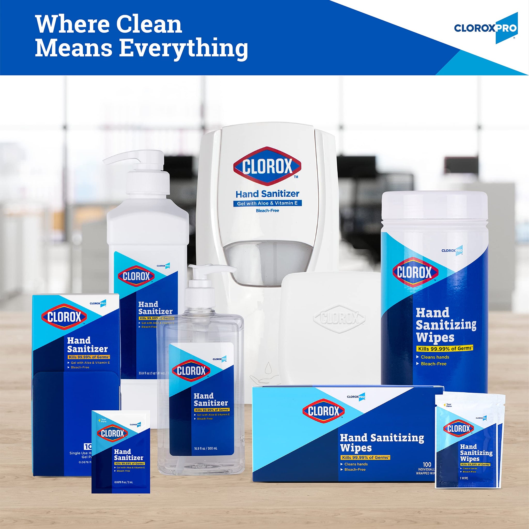 Clorox Pro Alcohol Free Hand Sanitizer Wipes with BZK, Gentle Bleach-Free Sanitizing Wipes for Hands - 0.13% BZK Formula, FDA Registered, Resealable