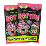 Rotten Sour Gummy Cruncheez - Low Sugar, Low Calorie, 5g Gut-Friendly Prebiotic Fiber, Gluten Free Candy, No Artificial Dyes - 5.3 oz Share Pack [2
