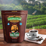 Don Pablo Colombian Decaf - Swiss Water Process Decaffeinated - Medium-Dark Roast Gourmet Coffee - 100% Arabica Whole Bean, Non-GMO, Low Acidity, 907g