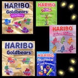 Haribo Holiday Train Assorted Gummy Bears & Candy, Holiday Candy Gift, Stocking Stuffer Gift, 8 Bags Included, 32 Ounces