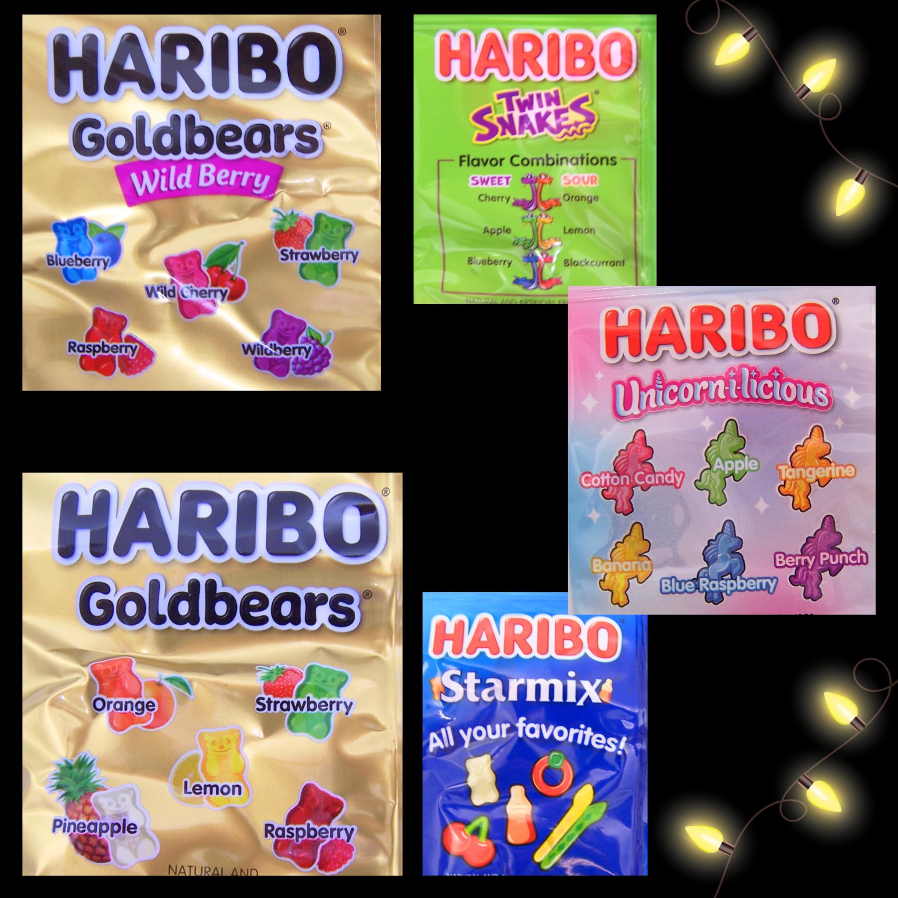 Haribo Holiday Train Assorted Gummy Bears & Candy, Holiday Candy Gift, Stocking Stuffer Gift, 8 Bags Included, 32 Ounces