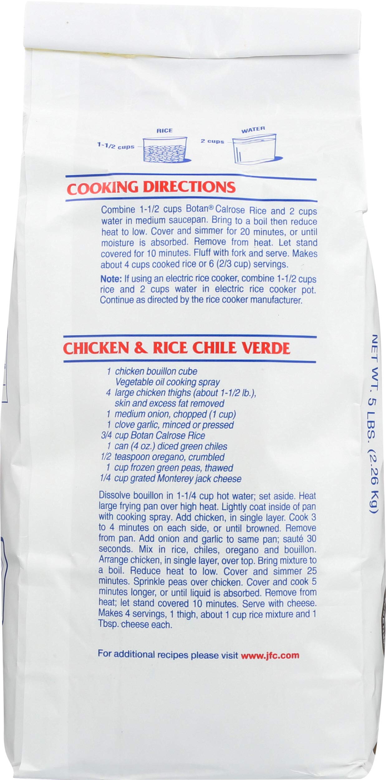 Botan Calrose Rice Extra Fancy, 5lbs