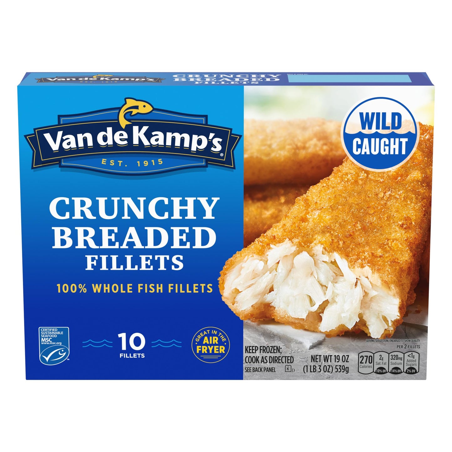Van de Kamp's Crunchy Fish Fillets, 19 oz (frozen)