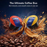 Lavazza Blue Coffee Capsules Variety Pack - 100 Count (50 Pods Each) - Includes Top Class & Caffè Crema Blends - Compatible with Lavazza LB Espresso