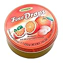 German Fine Drops Orange Sanded Hard Candy Tin 200g (Orangengeschmack) (3 pcs)