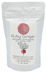 SAKU Tea, Ruby Ginger Beetroot Latte Blend, Super Food Latte, 3oz Bag