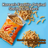 Nongshim Korean Variety Snack Pack, Original Shrimp Crackers, Honey Twist Snack, Banana Kick, Tako Chips, Variety Pack, Snacks for Kids, Sport Event
