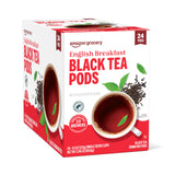 Amazon Grocery, English Breakfast Black Tea Pods, 2.45 Oz, 24 Ct (Previously Happy Belly)