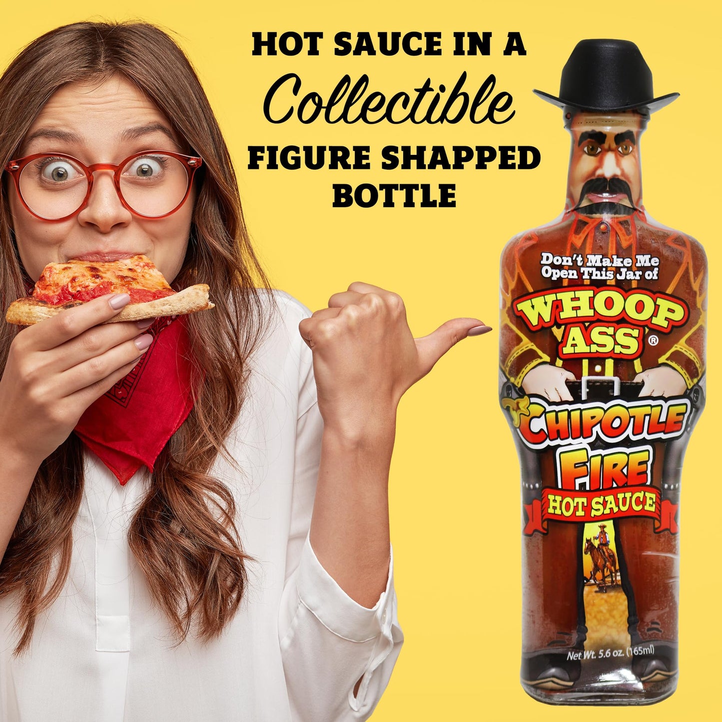 WHOOP Premium Chipotle Fire Hot Sauce - 5 oz - Try if you dare! - Perfect Gourmet Gift for the Hot Sauce Fan