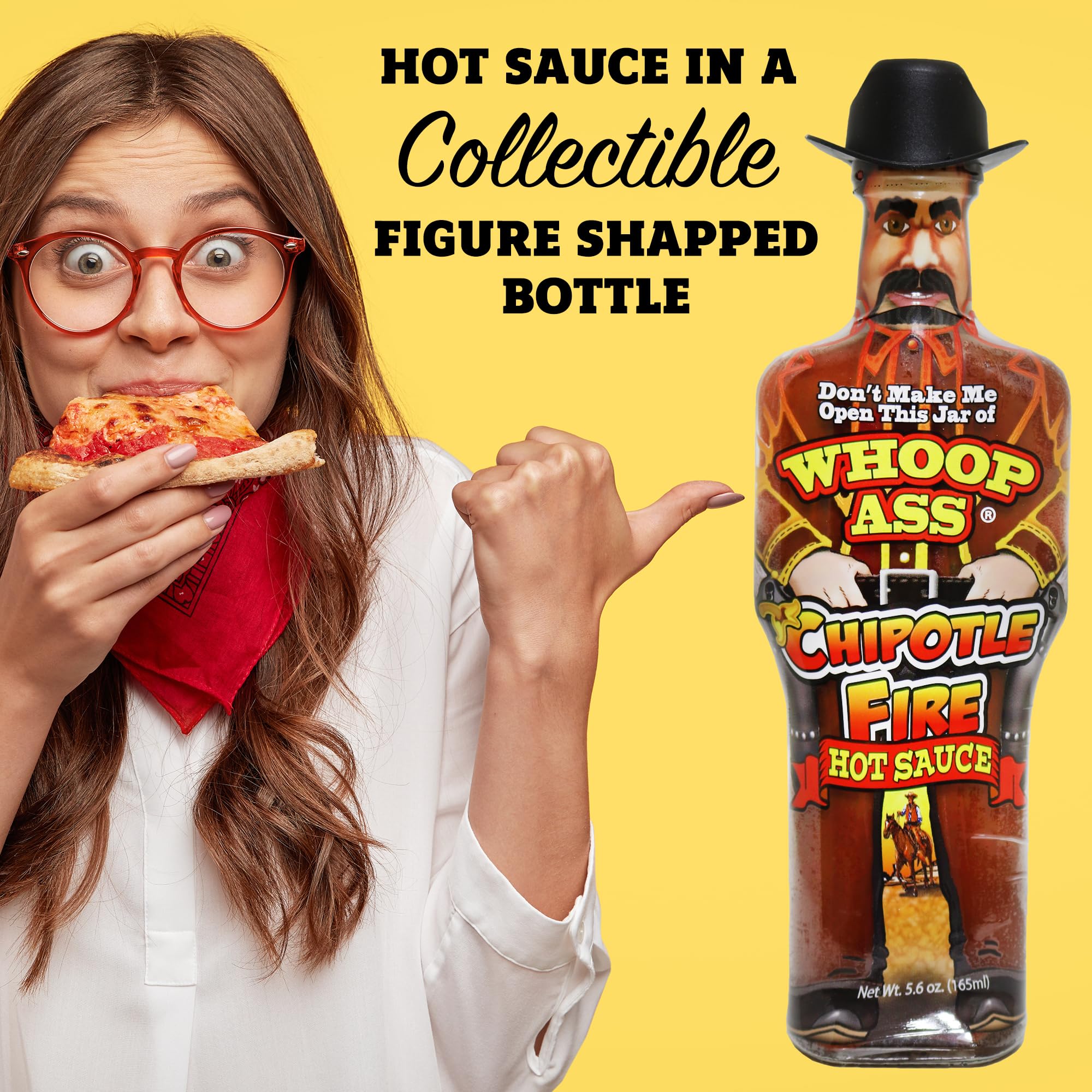 WHOOP Premium Chipotle Fire Hot Sauce - 5 oz - Try if you dare! - Perfect Gourmet Gift for the Hot Sauce Fan