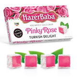 HazerBaba Turkish Delight Rose Candy, 16oz (Pack of 1), Vegan Snack Box