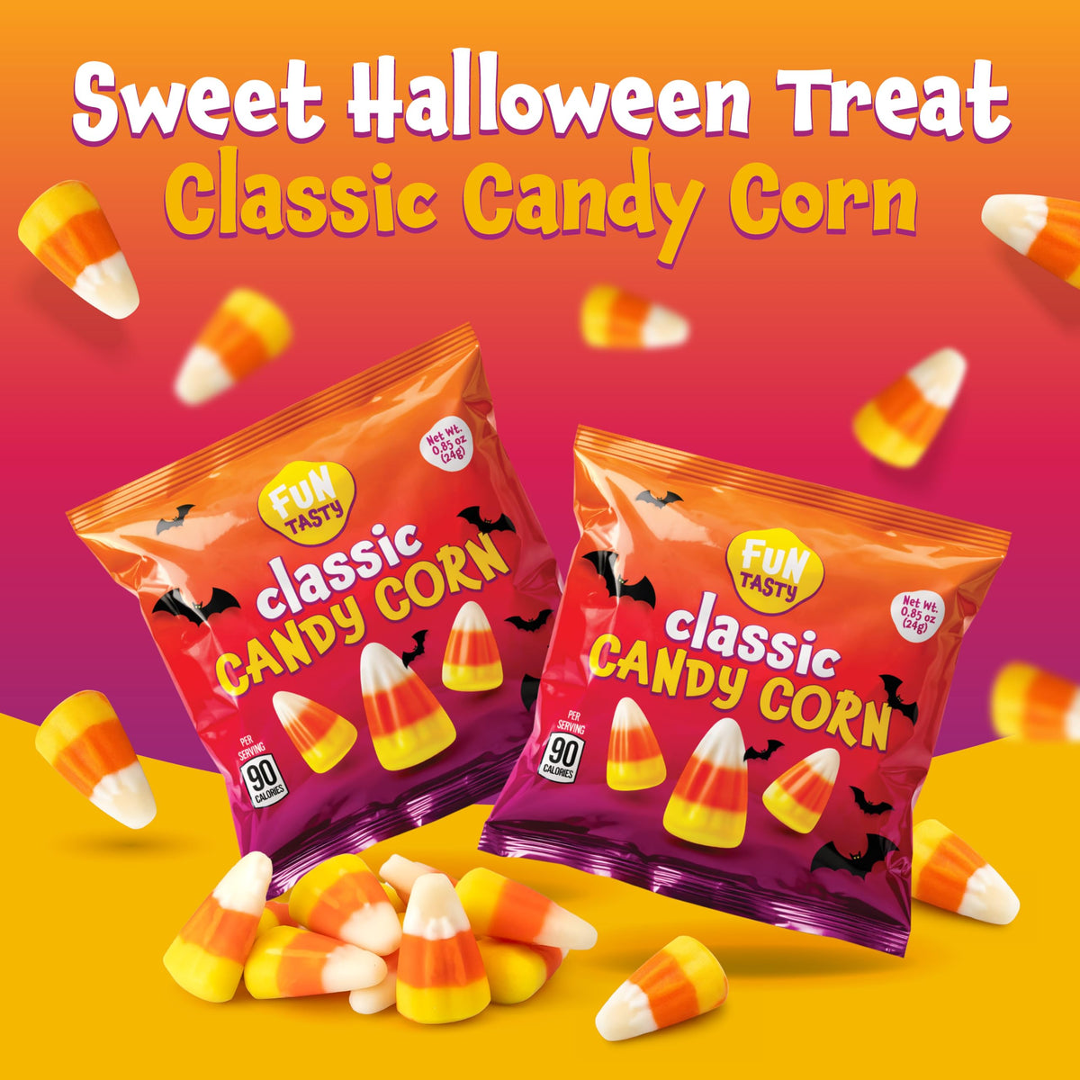 Candy Corn, Halloween Candy Individually Wrapped - 24 Packs