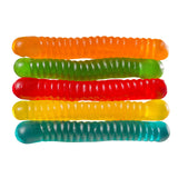 Smarty Stop Gummy Worm Candy - Edible Fruity Flavored Confectionery Snack (Assorted Fruit Worm, 2 Pound (Pack of 1))