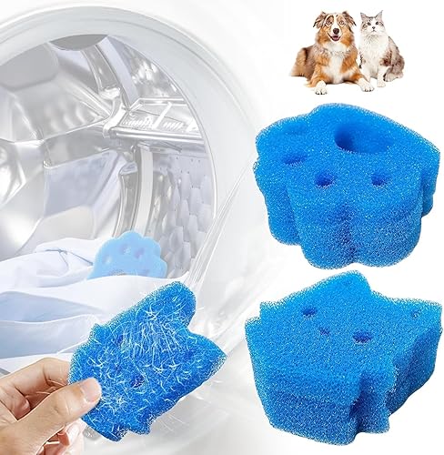 Reusable Pet Hair Remover for Laundry, Effective Cat & Dog Hair Catcher for Washer & Dryer, Lint and Fur Remover for Clothes, Bedding, Safe