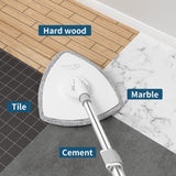 Oshang Spin Mop OG5 Mop Heads Pads Refill 2 Pack, Triangle