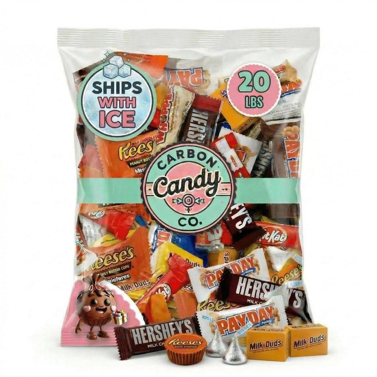 Chocolate Candy Variety Pack, 20 Lb - Mini Bars, Individually Wrapped