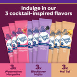Crystal Light Mixology Drink Mix Variety Pack, 9 Packets, for Convenient On-the-Go Flavorful Hydration, Artificially Flavored Watermelon Margarita