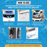 ACTIVE Ice Machine Cleaner Maker Descaler - 32 fl oz (8 Uses) Nickel Safe Ice Maker Cleaner Solution - Compatible with Whirlpool 4396808