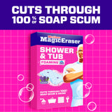 Mr. Clean Magic Eraser Sponge, Bathroom, Shower, Tub Cleaner, Soap Scum Remover, Bathroom Cleaning Supplies, Dawn Cleaning Power with Lavender Scent