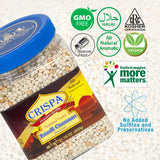 Crispa Premium Quality Tri-Color Israeli Couscous - 21.16 oz (1.3Lb) | Natural Product of Israel | No Cholesterol & 0.5g Total Fat | 143 Amount Per