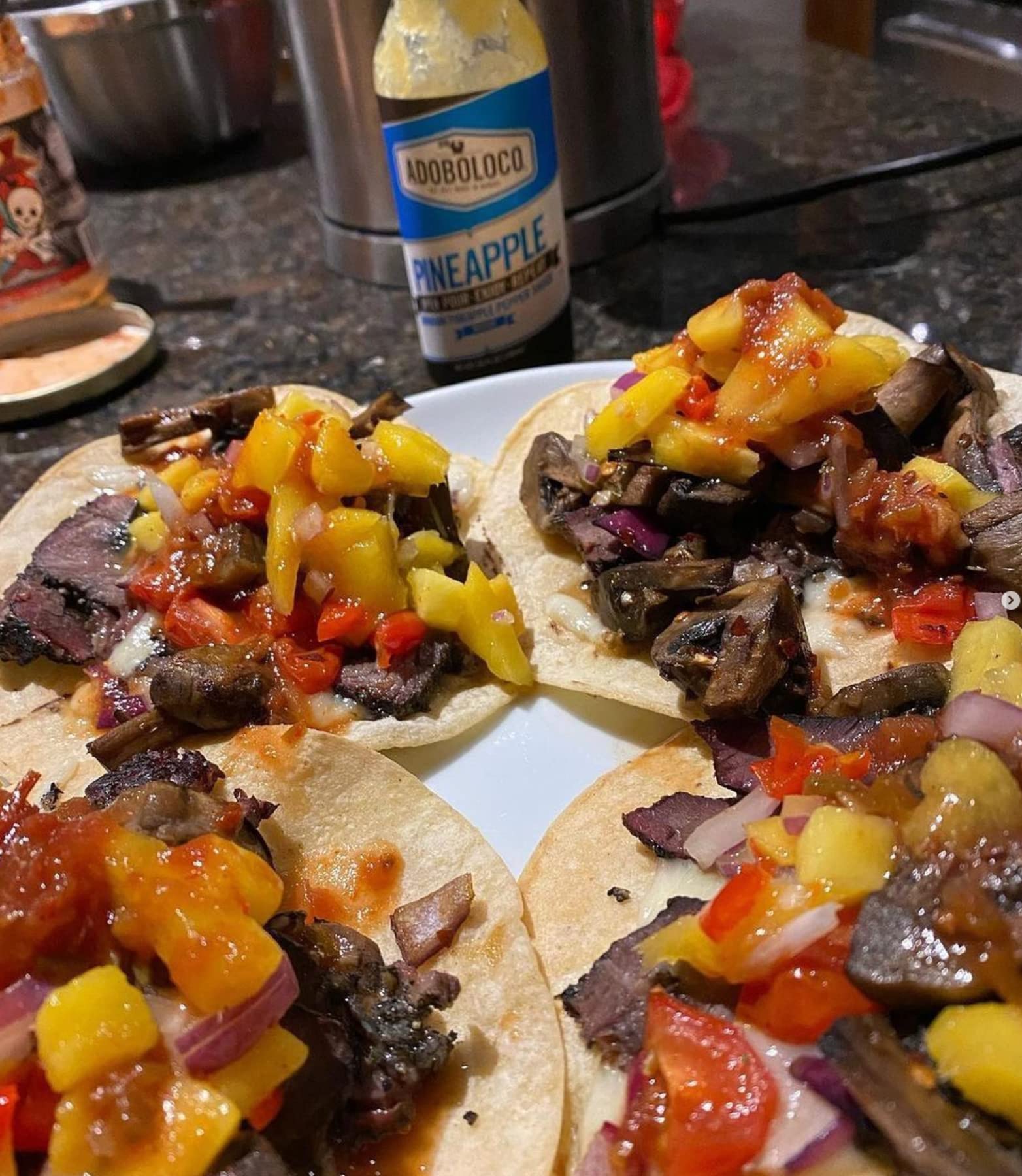 Adoboloco Hot Sauce Pineapple Habanero Hawaiian Pepper Sauce 5oz - Medium Fiery Chili Pepper Sauce Blend