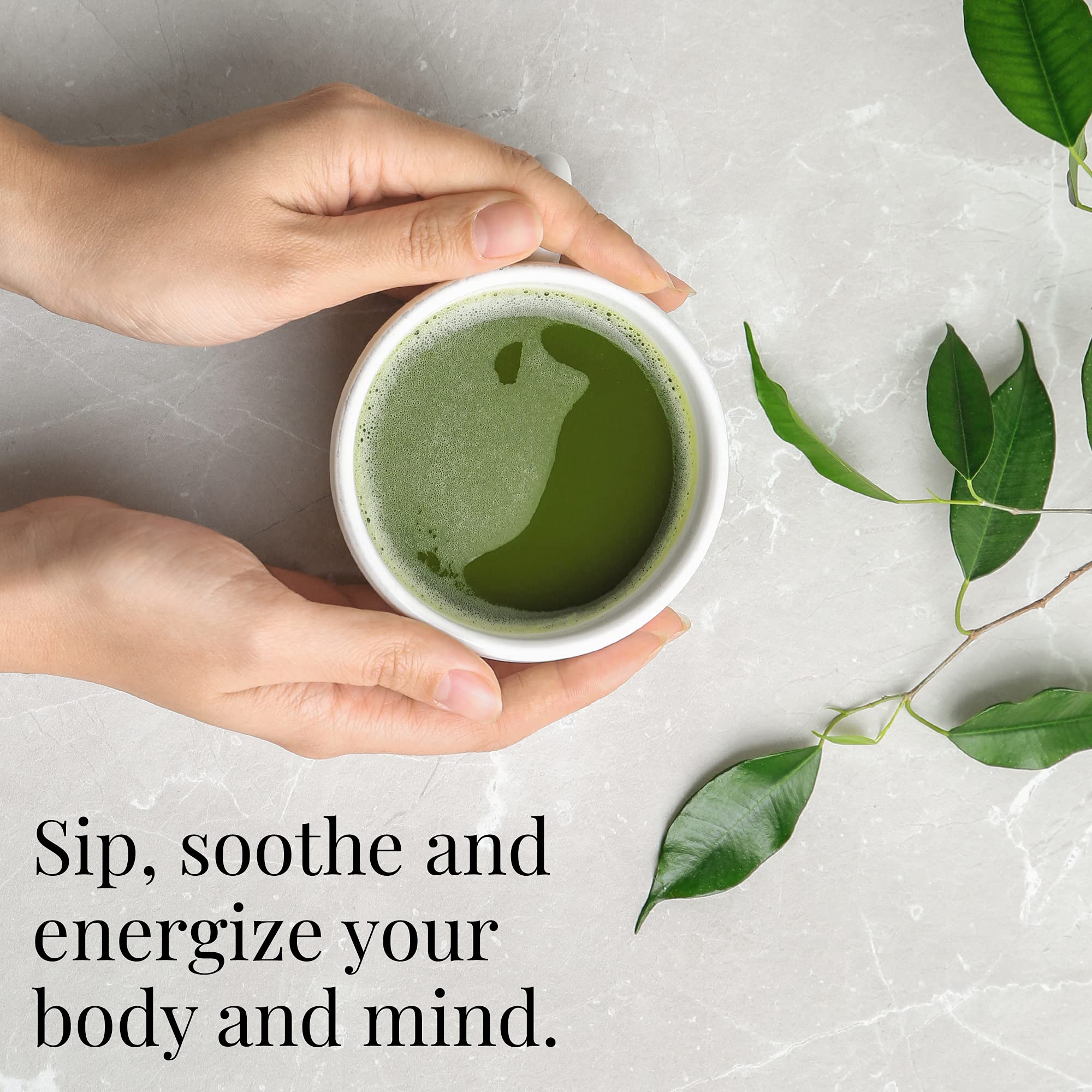 The Republic of Tea Organic Japanese Matcha Green Tea Full-Leaf Powder, 1.5 Oz Bag | Steeps 30 Cups
