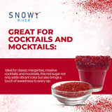 Snowy River Red Cocktail Salt, Naturally Colored Margarita Salt, Salt to Rim Glasses, Red Kosher Salt, Pretzel Salt (5lb)