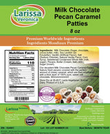 Milk Chocolate Pecan Caramel Patties (8 oz, ZIN: 524901) - 3 Pack