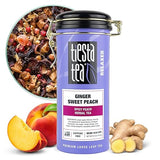 Tiesta Tea - Ginger Sweet Peach, Loose Leaf, Spicy Peach Herbal Tea, Tranquility Non-Caffeinated Blend, Bulk Hibiscus Leaves with Cane Sugar, Brews Up